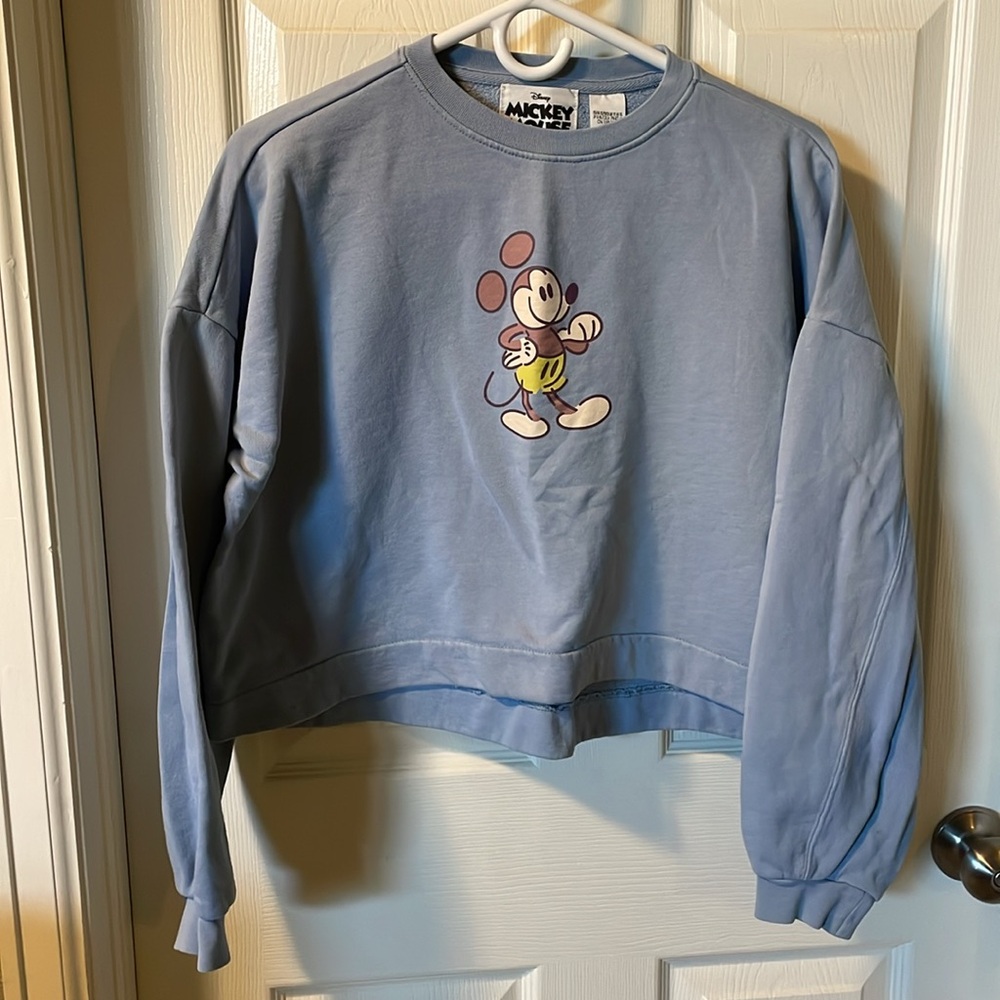 Blue Official Disney Store Mickey Mouse Women's Top Sweatshirt, Size Xs View 2